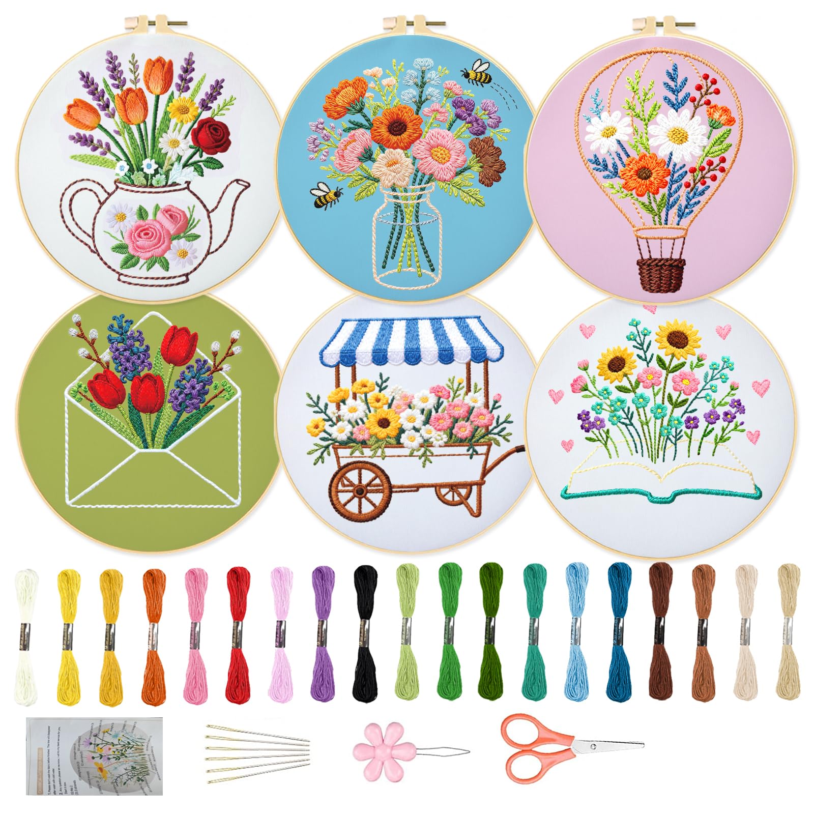 DIY Christmas Embroidery Kit - Snowflake Designs -11