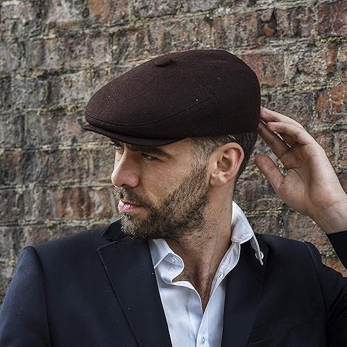 Miniatura 5 de Gorra de Newsboy para hombre, gorra plana, mezcla de lana de hiedra, gorras para hombre, sombrero de Gatsby