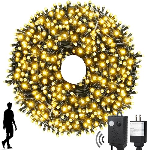 Miniatura 21 de 1000 luces LED de Navidad de 328 pies para interiores y exteriores, 8 modos para decoración de fiesta de árbol de Navidad, 100% certificación UL