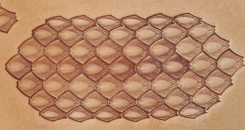 Miniatura 3 de DandS ltd Herramienta de sello de cuero de dientes, herramienta profesional de artesanía de metal para trabajos de cuero, relieve, tallado y 2-Plata