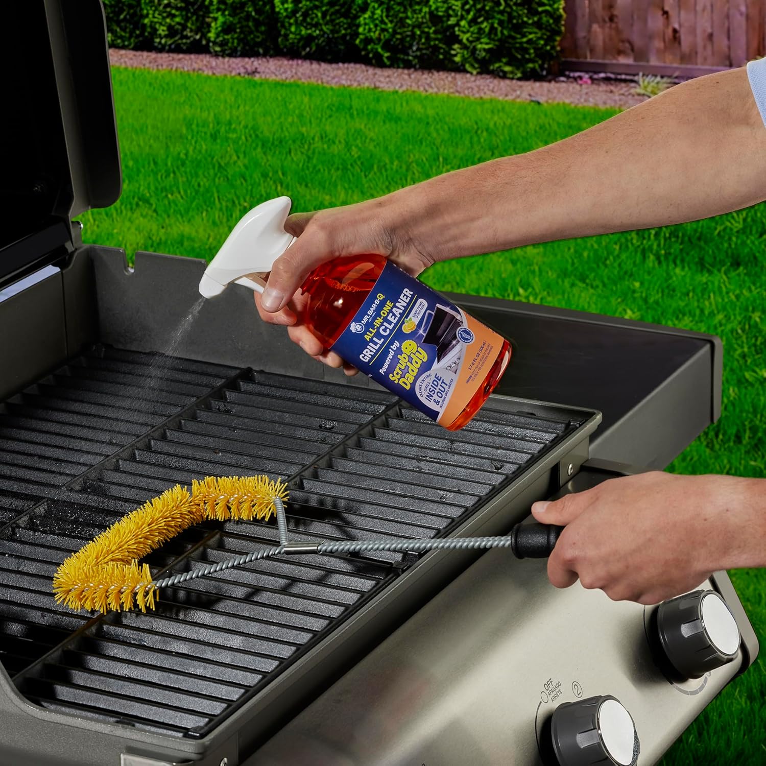 Mr. Bar-B-Q U字型グリルブラシ Scrub Daddy製