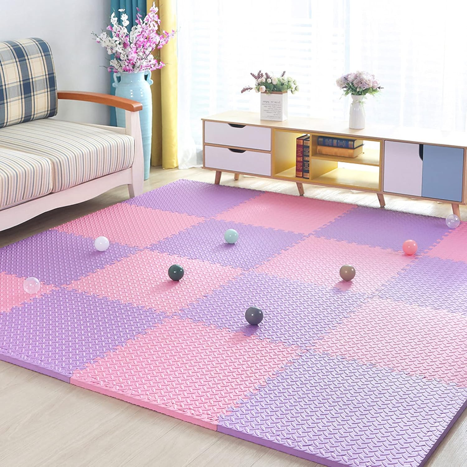 Joint Mat Kids Corner 60 * 60 * 2.5 * 4 Carpet Floor Mat Flooring Scratch Prevention Floor Mat Mat Cushion Mat (Color 21 60 * 60 * 2.5 * 12)