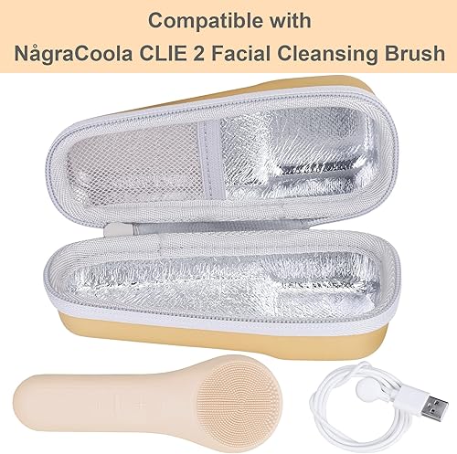 Vista 20 de co2CREA Estuche rígido compatible con cepillo de limpieza facial sónico NågraCoola CLIE (violeta)