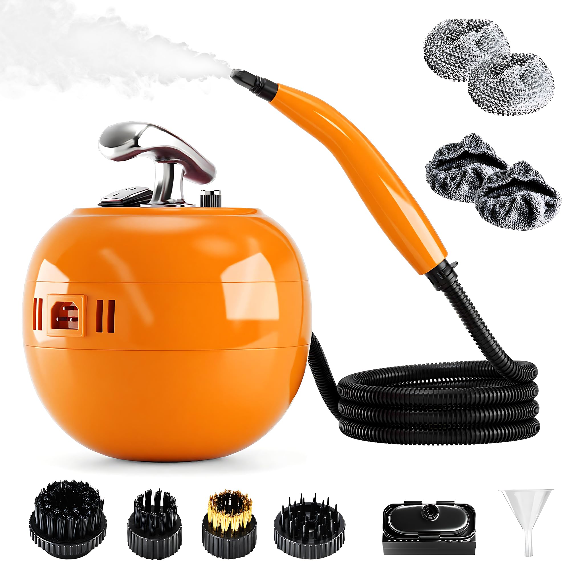 2000W Handheld Steam Cleaner 248 F High Temperature Multipurpose Steam Cleaners with 1500ml Tank 6 Adjustable Gear for