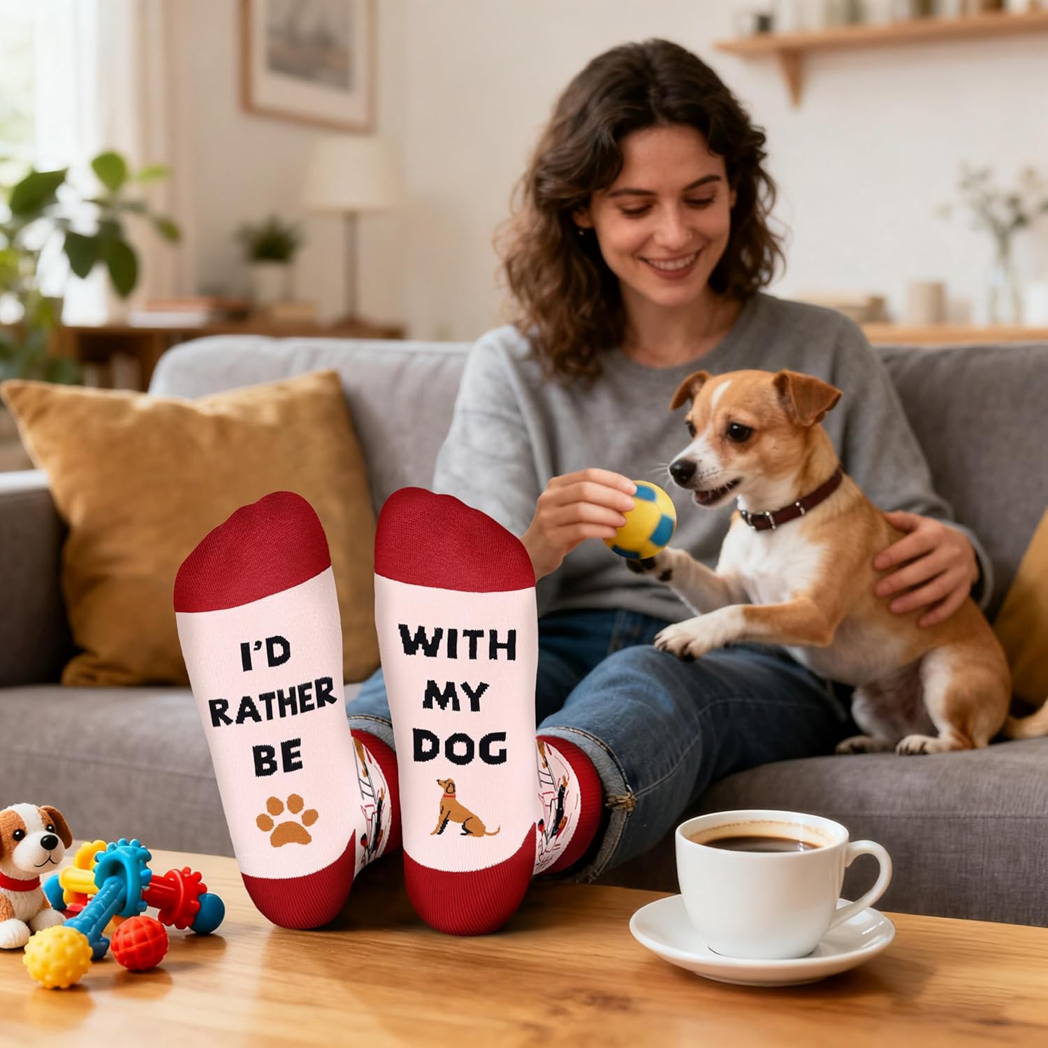 AGRIMONY Funny Cat Dog Socks for Women Teen Girls-Animal Novelty Cute Socks-Mothers Day Cat Dog Mom Gifts Stocking Stuffers - Image 6