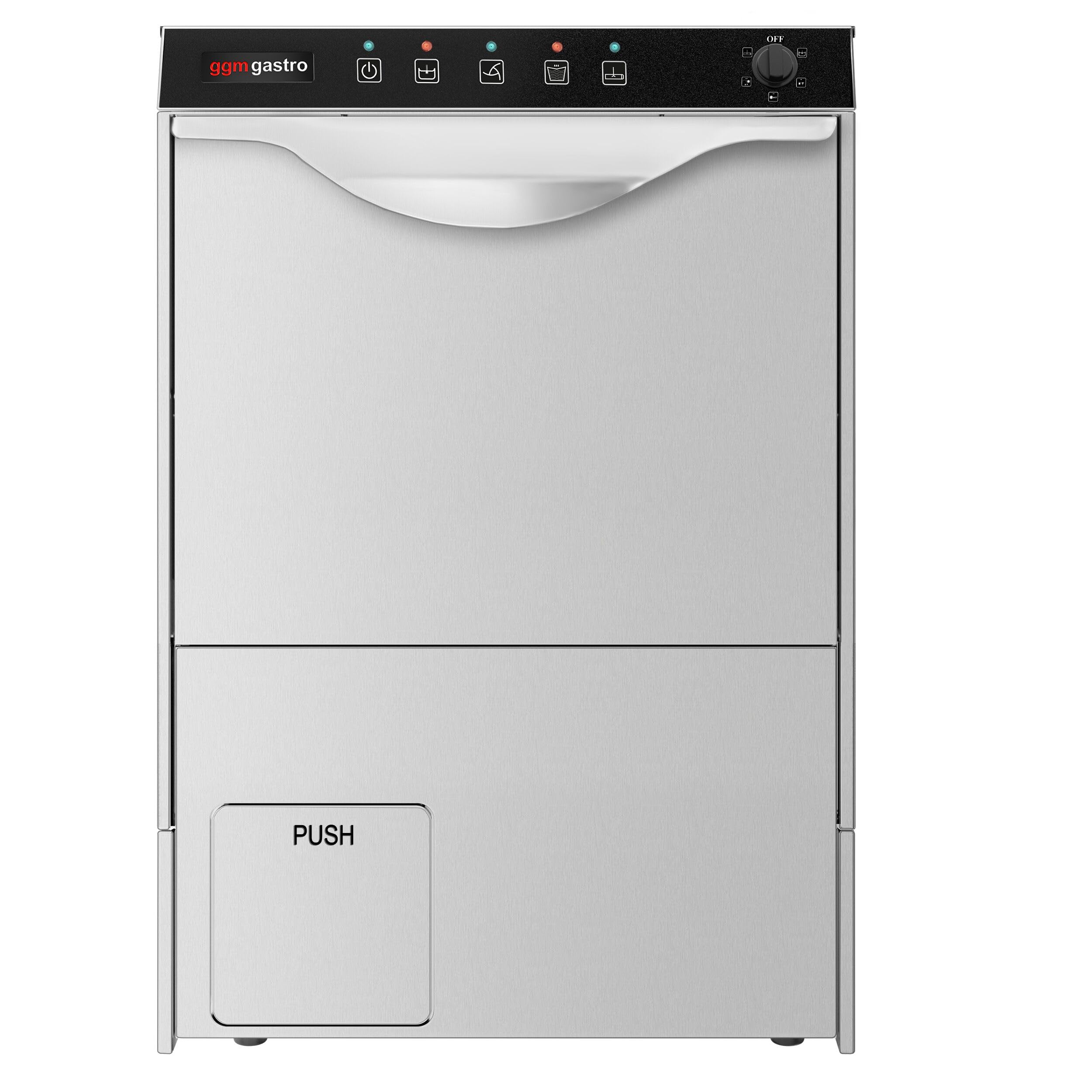 GGM Gastro Gläserspülmaschine 5 kW mit Reiniger- & Klarspülerpumpe | Ideal für den professionellen Dauereinsatz, hygienische Ergebnisse durch hohe Temperaturen, automatische Dosierung