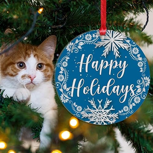 Miniatura 52 de Christmas Ornament Merry Christmas Y'all Christmas Tree Decorations Gold Snowflake Ball Wreath Novelty Acrylic Ornaments Xmas Gift Home Xmas Tree