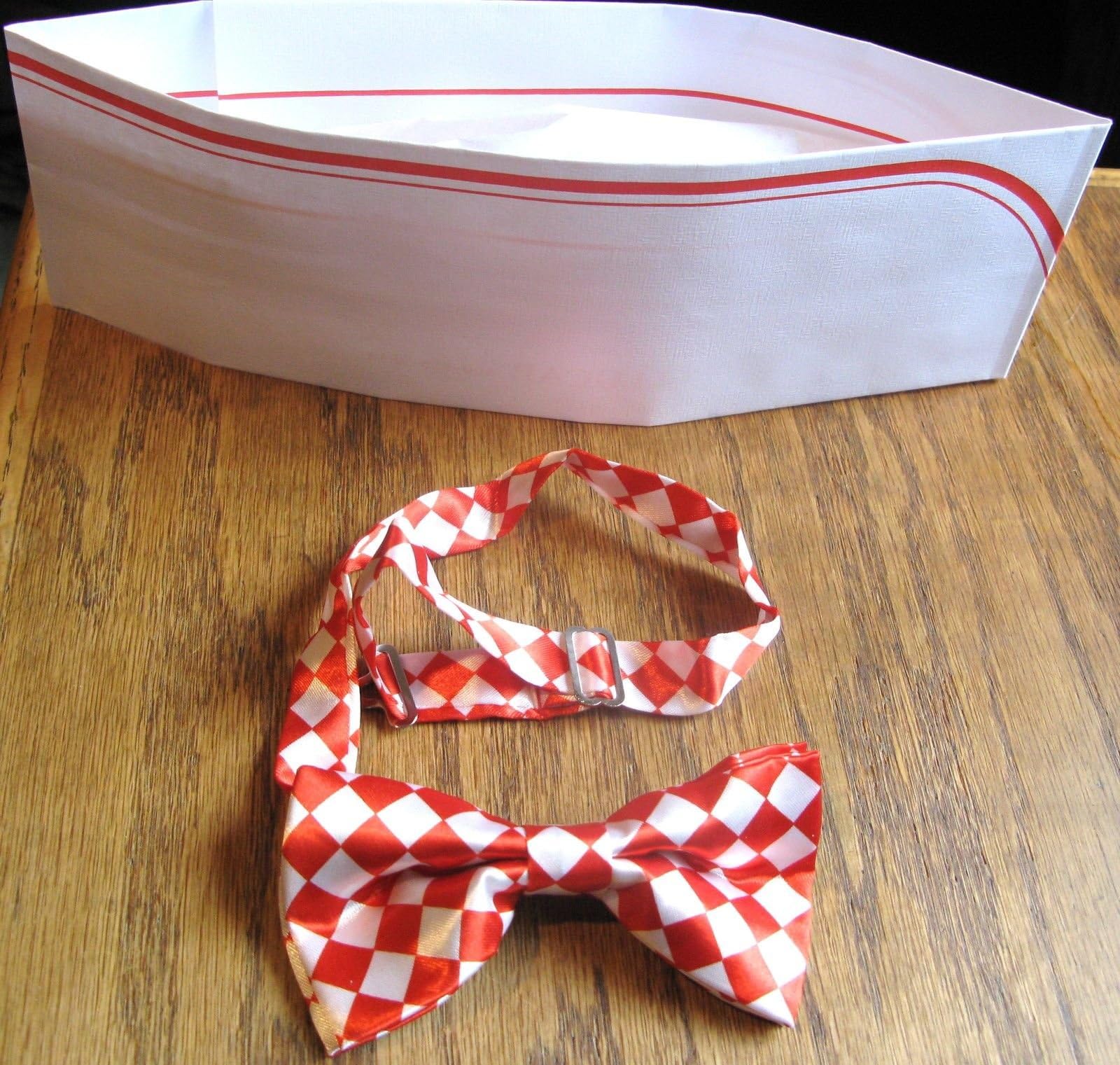 Bowtie and Soda Jerk Paper Party Hat