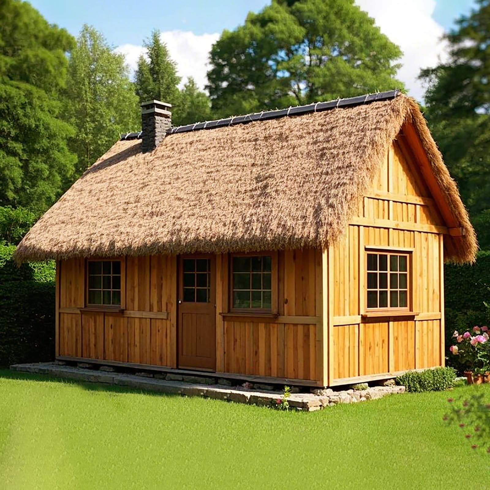 Syntetyczny dach z trawy, strzecha Tiki, sztuczna murawa, dach, sztuczna murawa, do ogrodu, na patio, ogrodzenie imprezowe, dekoracja, 0,5 x 12 m