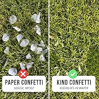 Vista 4 de Papel de arroz soluble en agua, confeti blanco en forma de corazón, 28000 piezas, 5.29 oz de confeti biodegradable, corazones para enviar fuera al