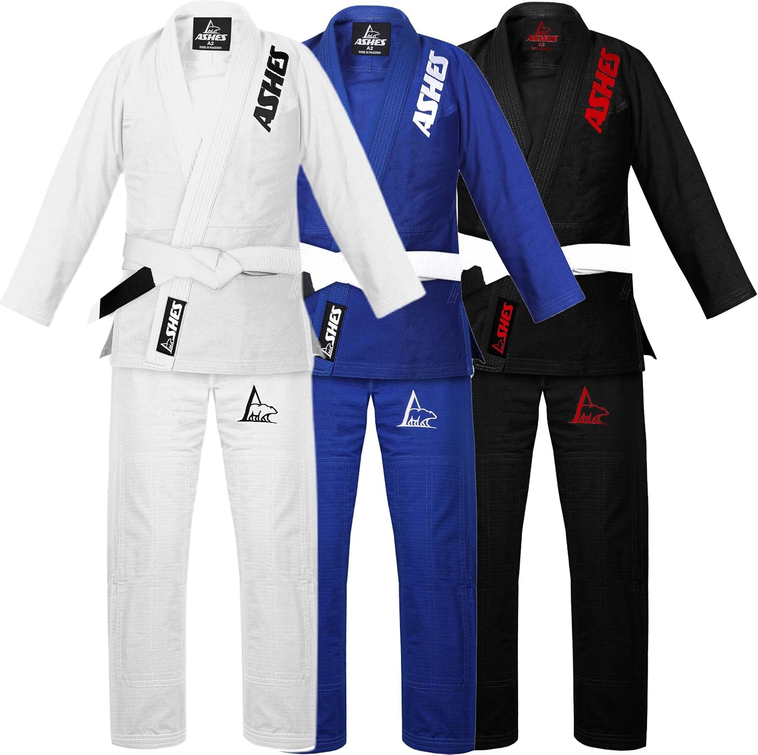 Ashes Sports BJJ GI for Men IBJJF Kimono BJJ Jiujitsu GIS W/Preshrunk Fabric & Free Belt