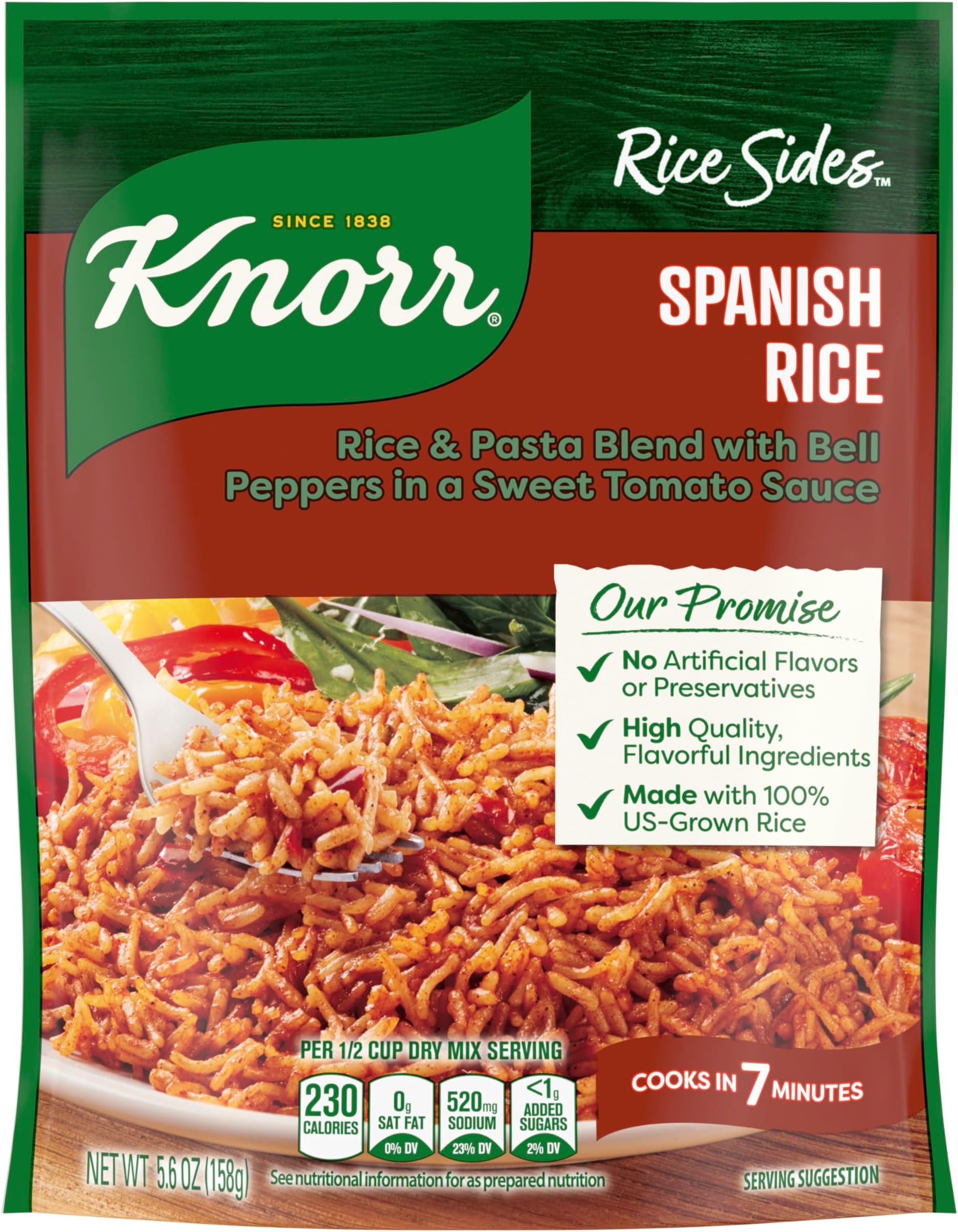 Rice Sides 12 Count Spanish Rice For a Tasty Rice Side Dish No Artificial Flavors or Preservatives 5.6 oz
