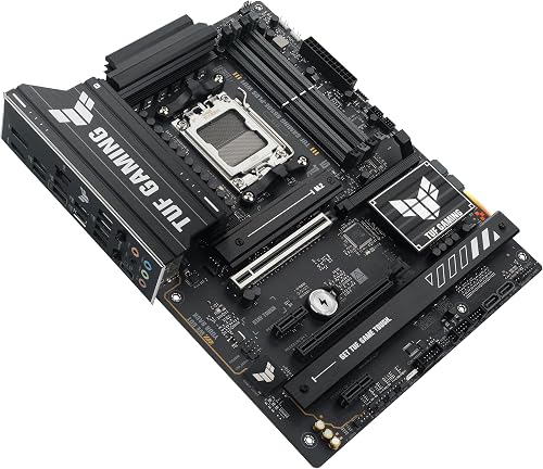ASUS TUF Gaming B650E-PLUS WiFi AMD B650 ATX Motherboard, 12+2+1 80A DrMOS Power Stages, DDR5, PCIe 5.0 Ready, 3X M.2, Wi-Fi 6E, 2.5Gb LAN, DisplayPort, HDMI™, USB Type-C, BIOS Flashback, Aura Sync - 5
