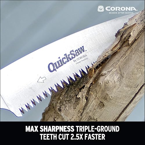 Miniatura 2 de Corona Tools - Sierra de podar QuickSAW de 13 pulgadas  Sierra de árbol diseñada para uso con una sola mano  Sierra de mano de hoja curvada  Corta