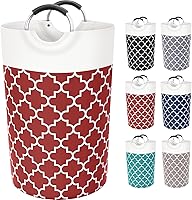 Vista 12 de Cesta grande de lavandería con bolsa de lavandería plegable, cesta de lavado, bolsa de ropa plegable, alta con asas, resistente al agua