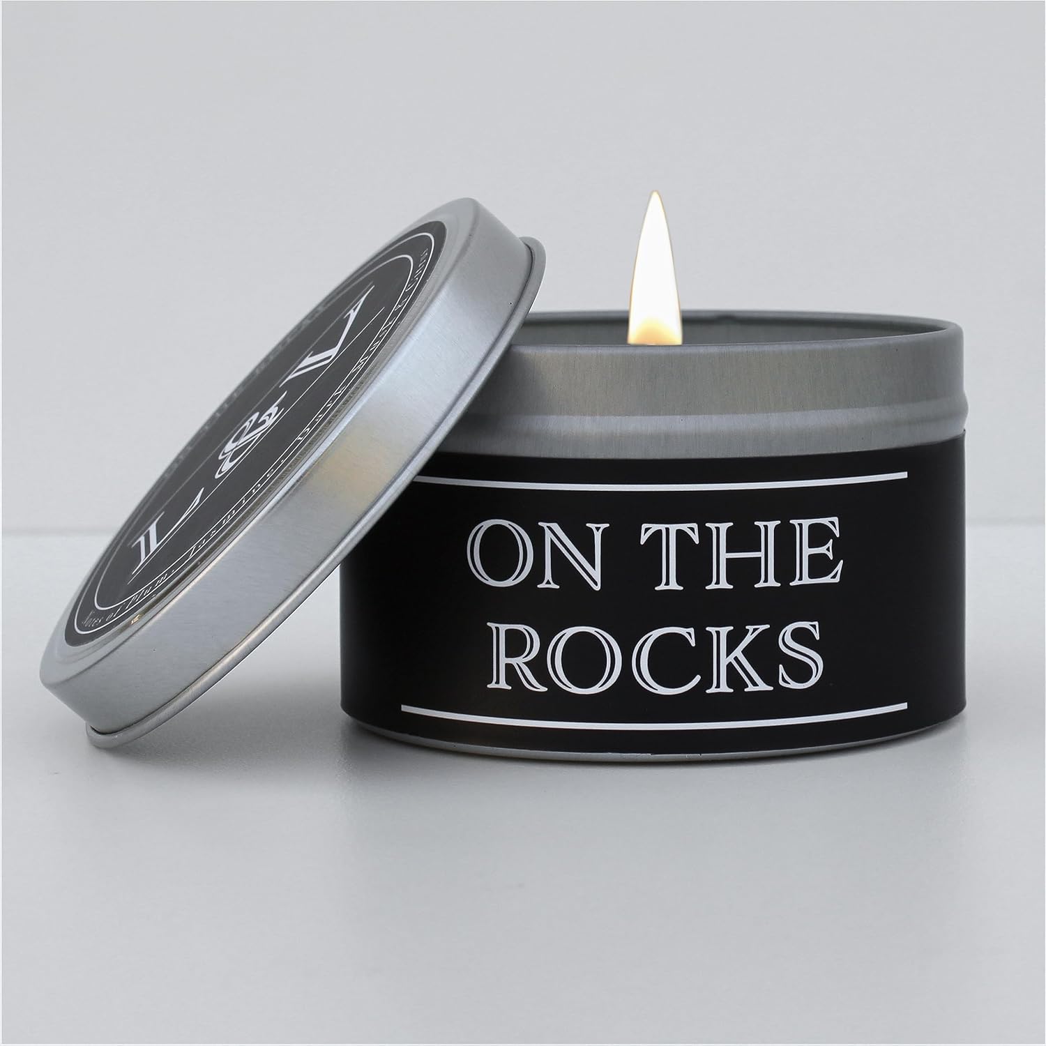 Nontoxic Scented Candles for Men Black Currant, Amber