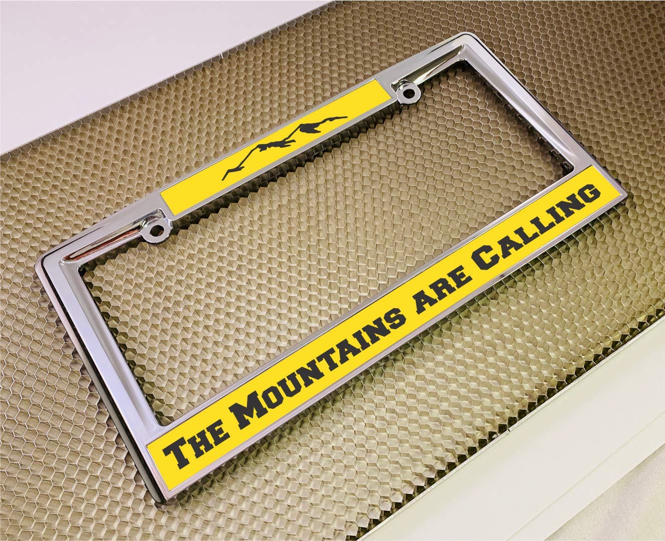 Custom Personalized Heavy Duty Chrome Metal Car License Plate Frame with Free c - Picture 47 of 132