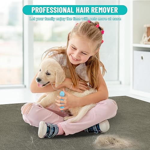 Miniatura 7 de Removedor de pelo de mascotas, removedor de pelo de perro, muebles removedores de pelo de gatos, rastrillo de alfombra, herramienta de eliminación
