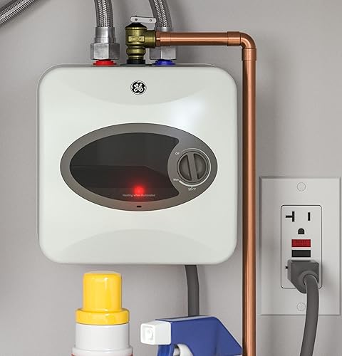 Miniatura 2 de GE Appliances - Calentador de agua versátil de 2.5 galones, mini tanque con termostato ajustable, se instala fácilmente debajo del fregadero, 120 V