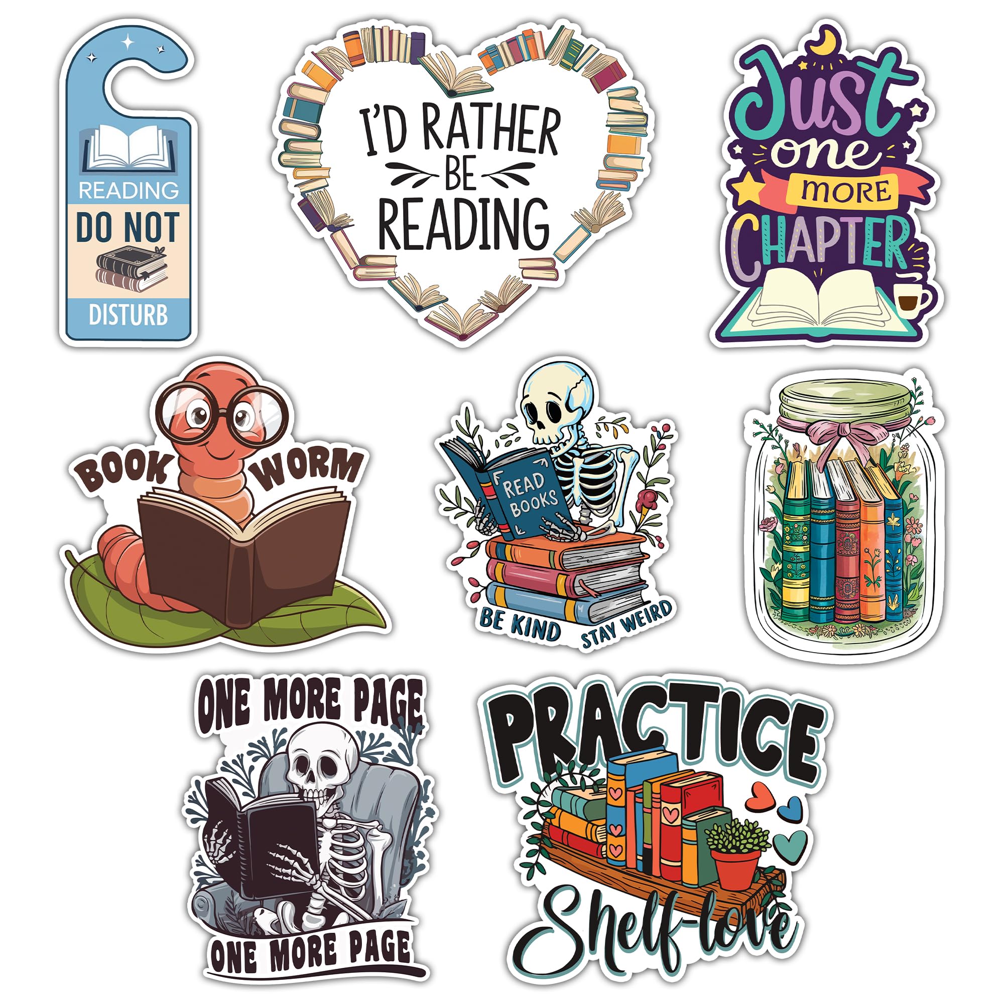 Writer Sticker 8 Pcs (Large Size) Vinyl Stickers Laptop...