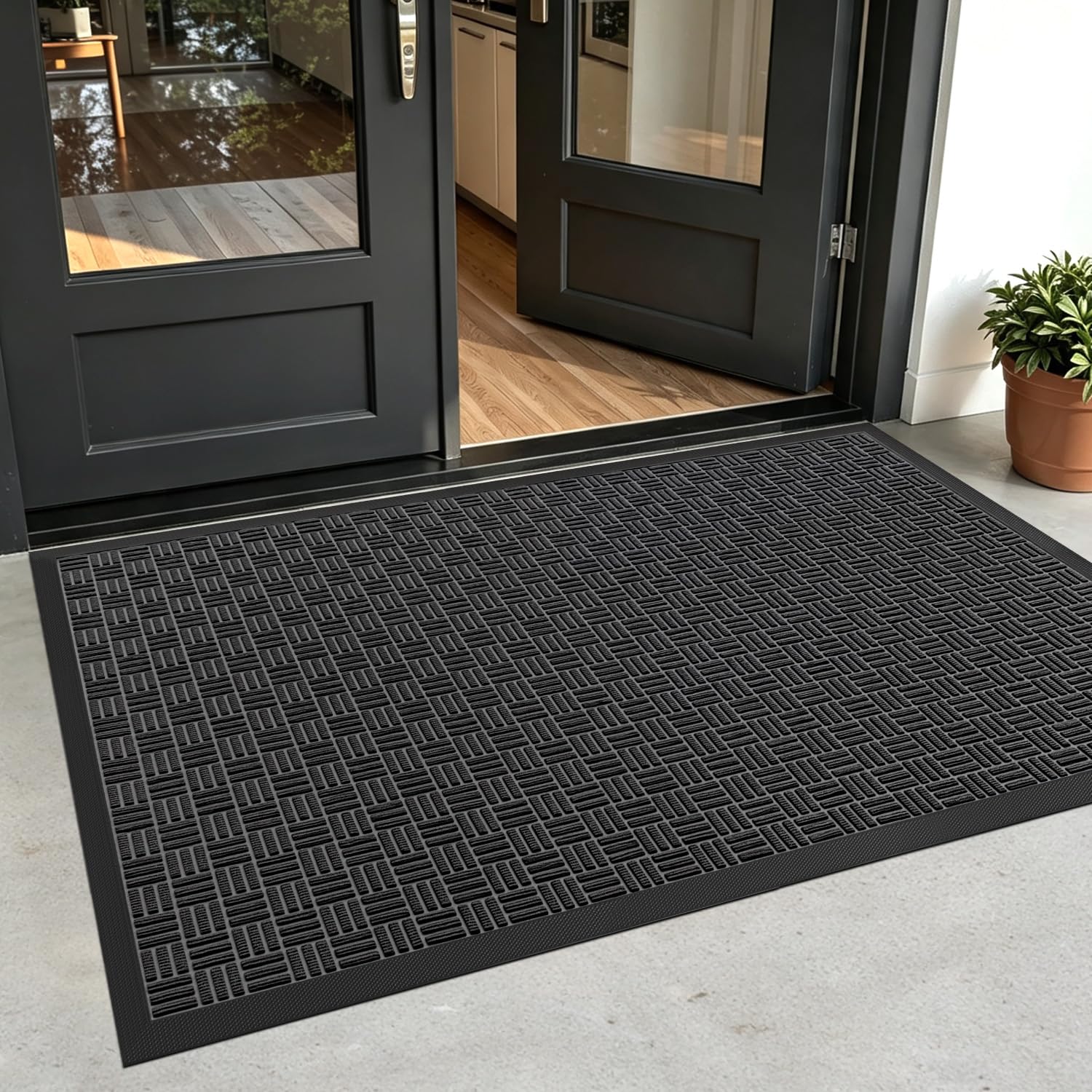Amazon.com : DEXI Front Door Mat Outside Entrance 48x72 Rubber