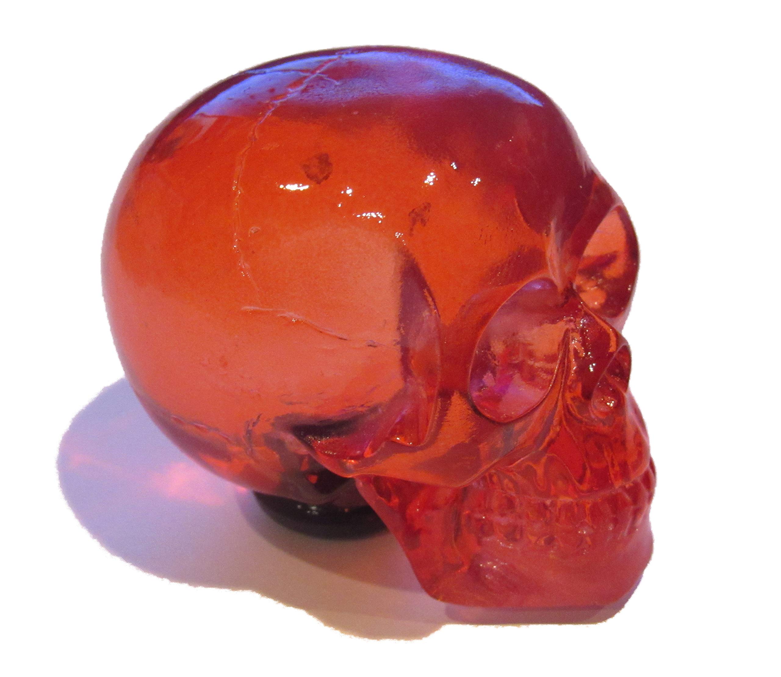 Kool Collectibles Clear Red Skull Shifter Shift Knob Rat Rod Lever