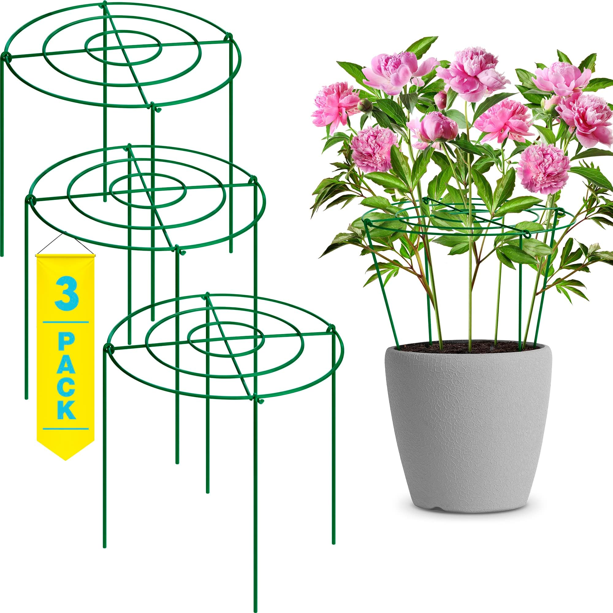 Gardeners Supply Company Titan Peony Support Plant Stakes Made with Durable Metal