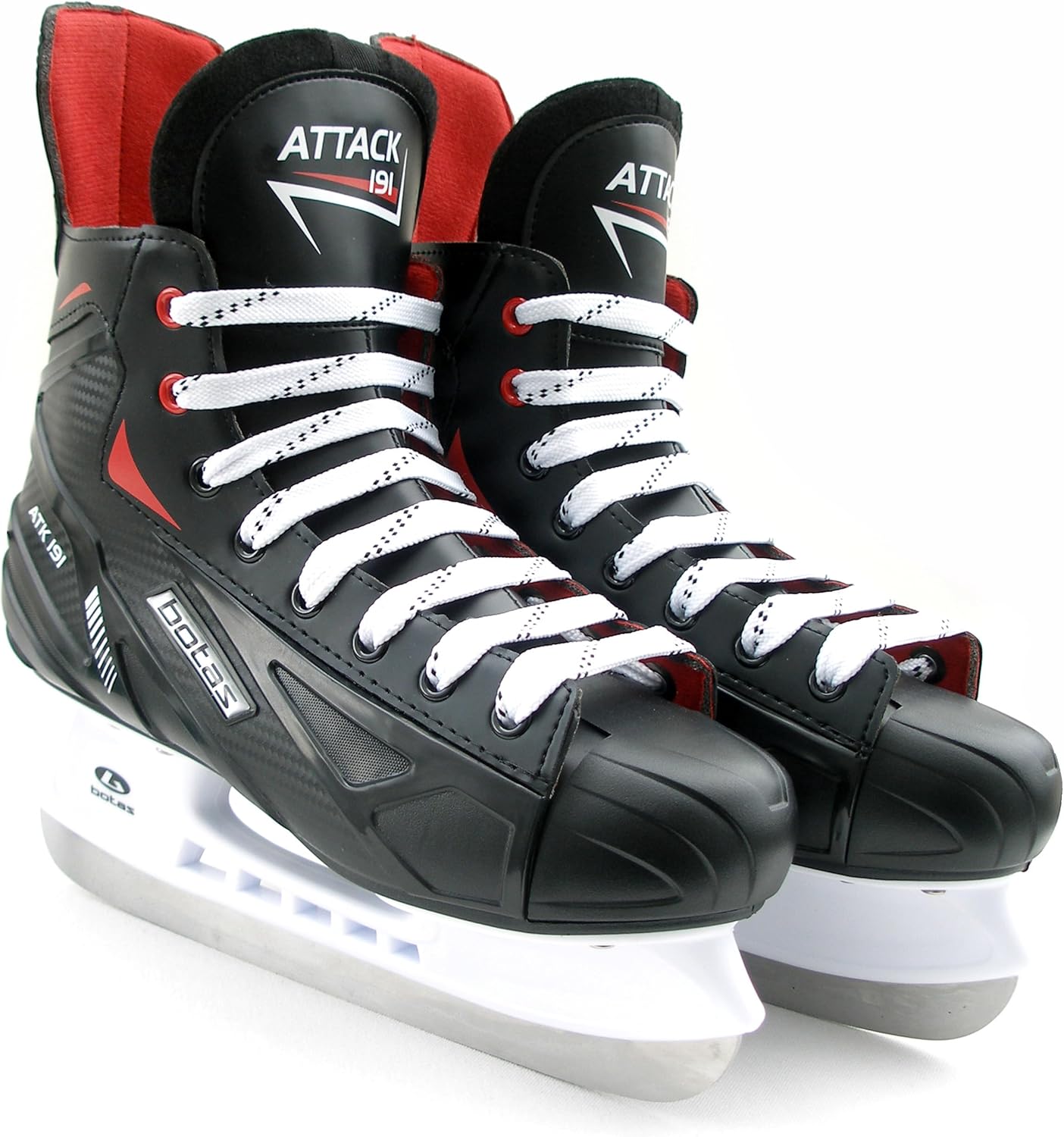 Botas - Yukon 381 - Men's Ice Hockey Skates | Made in Europe (Czech Republic) | Color: Black with Silver