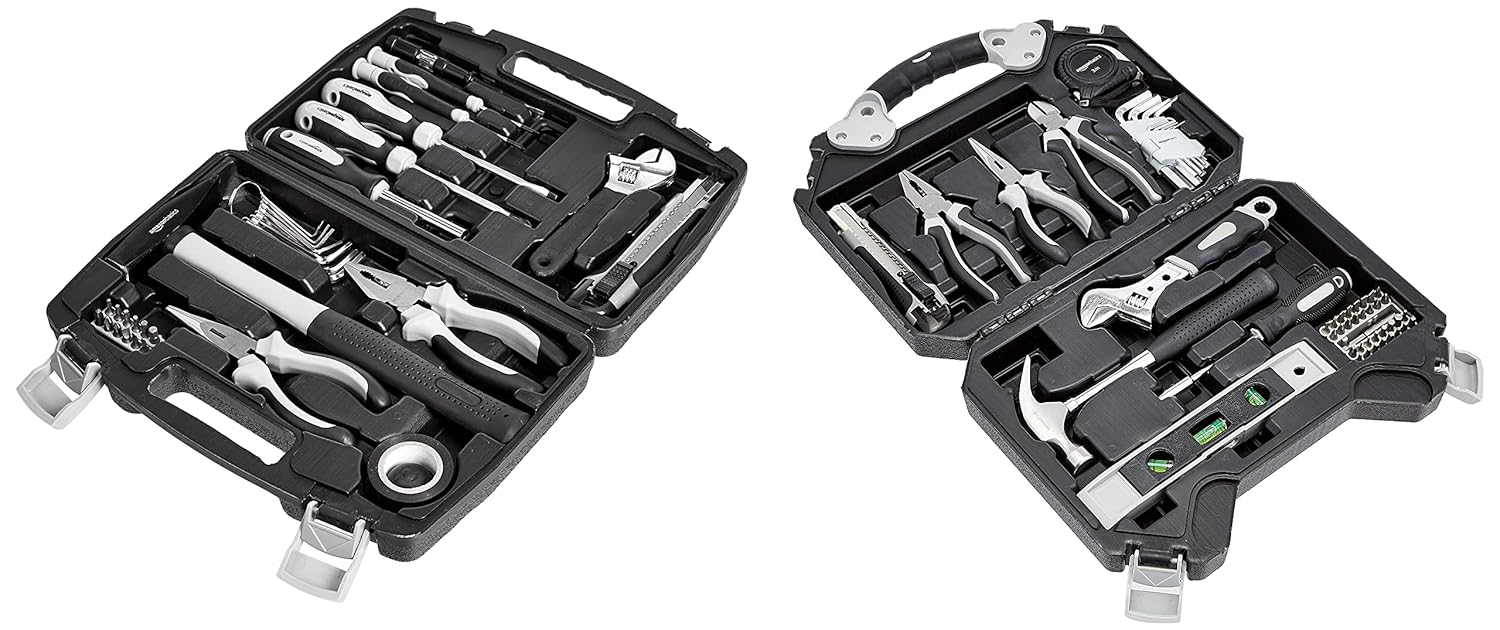 Amazonbasics 51 Piece Household Tool Set & Amazonbasics 32 Piece ...