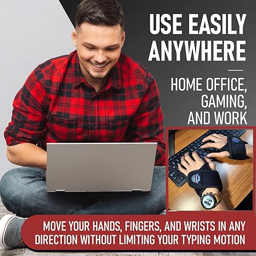 Miniatura 5 de Juego de 2 almohadillas para reposamuñecas, almohadillas ergonómicas para mouse y teclado para reducir el estrés articular, la tensión, ajuste