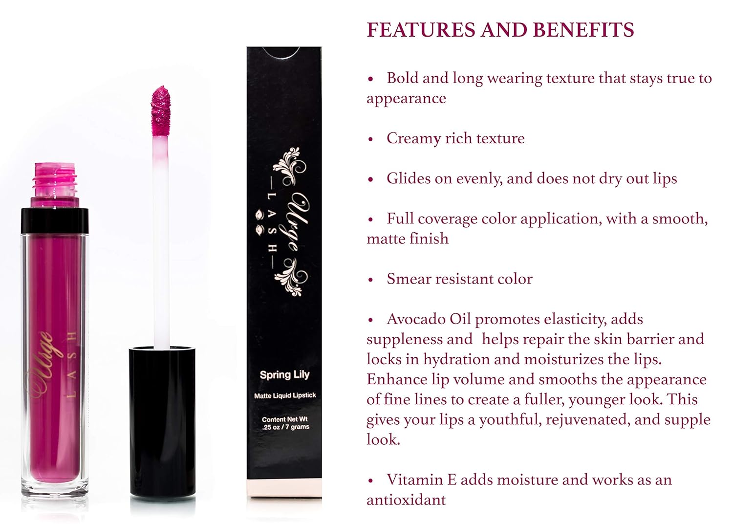 liquid lipstick long lasting,moisturizing Lipstick,Liquid Lipstick for Black Women,Matte Liquid Lipstick-Spring Lily-liquid lipstick Matte-liquid lipstick for dark skin,Lip Plumper,matte lipstick