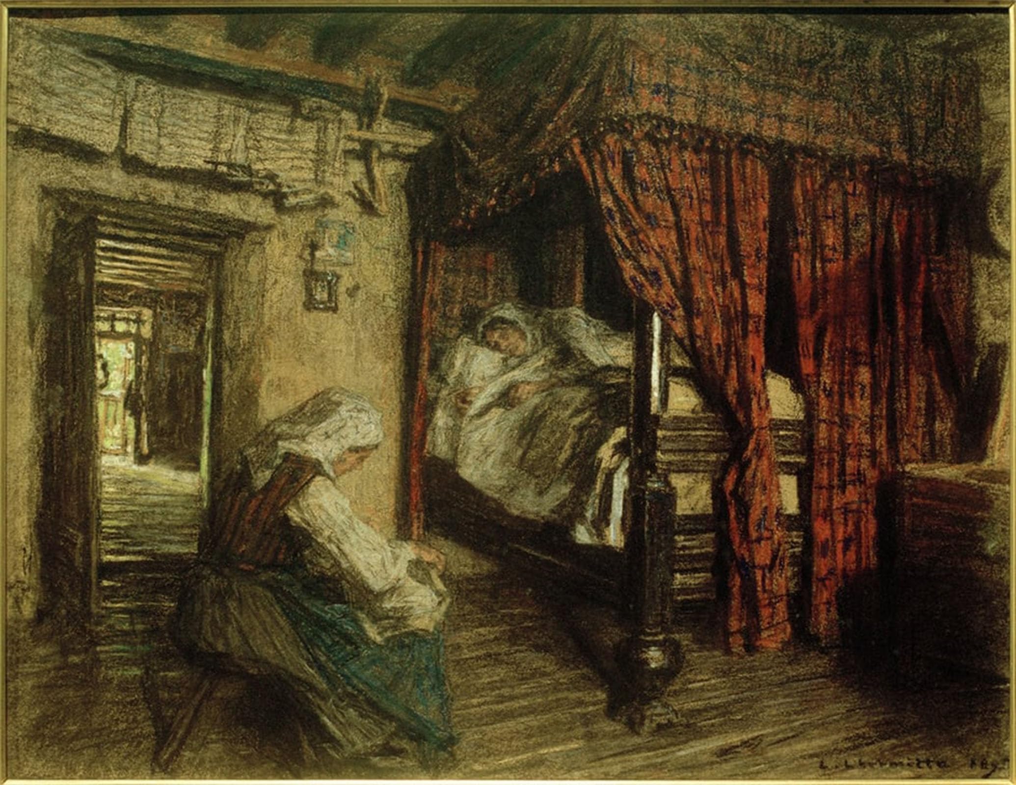 Toile célèbre tableau paysage Lhermitte pour une ambiance zen - 5