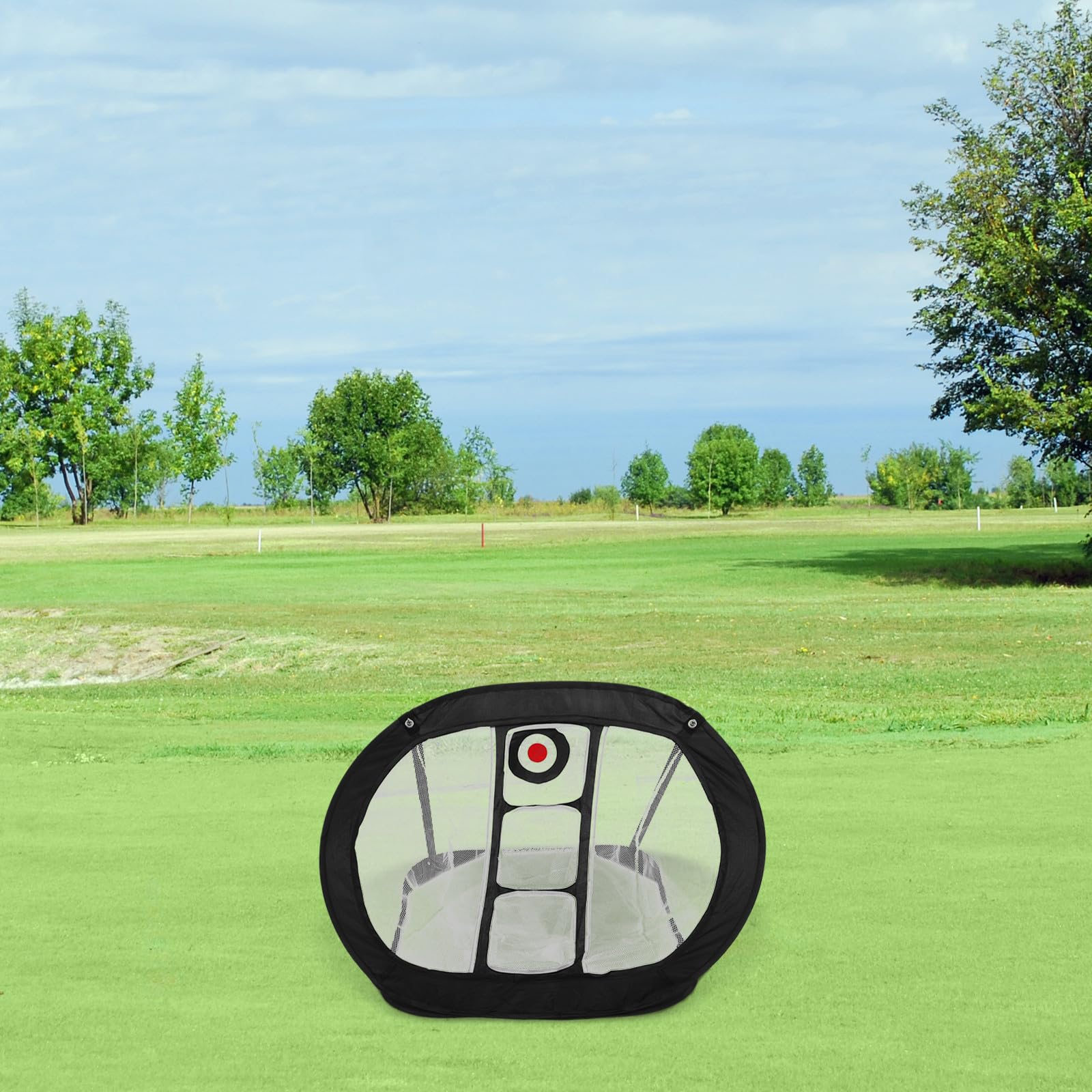 Golf Chipping Übungsnetz aus 210d Polyester Faltbares Trainingsnetz für Indoor und Outdoor Leicht zu Tragen zur Verbesserung der Golf Fähigkeiten