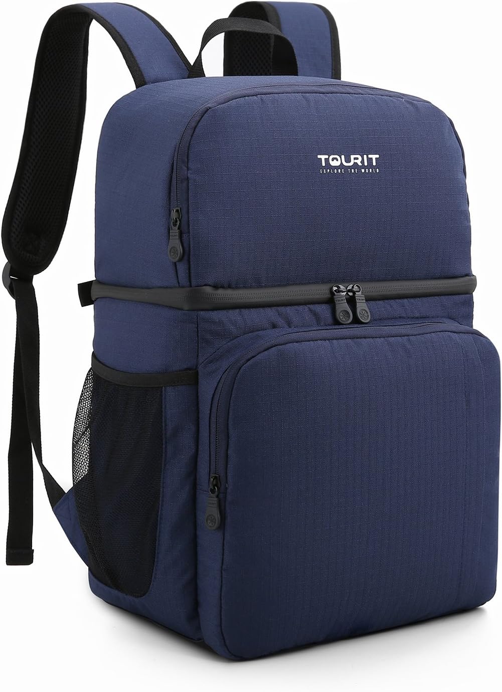 TOURIT Insulated Cooler Backpack Dual Compartment Light Lunch Backpack