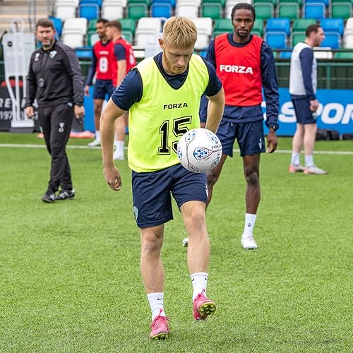 Miniatura 4 de FORZA Icon - Balón de fútbol con certificación de calidad FIFA, tamaños 3, 4, 5, construcción híbrida premium con superficie texturizada 3D para un