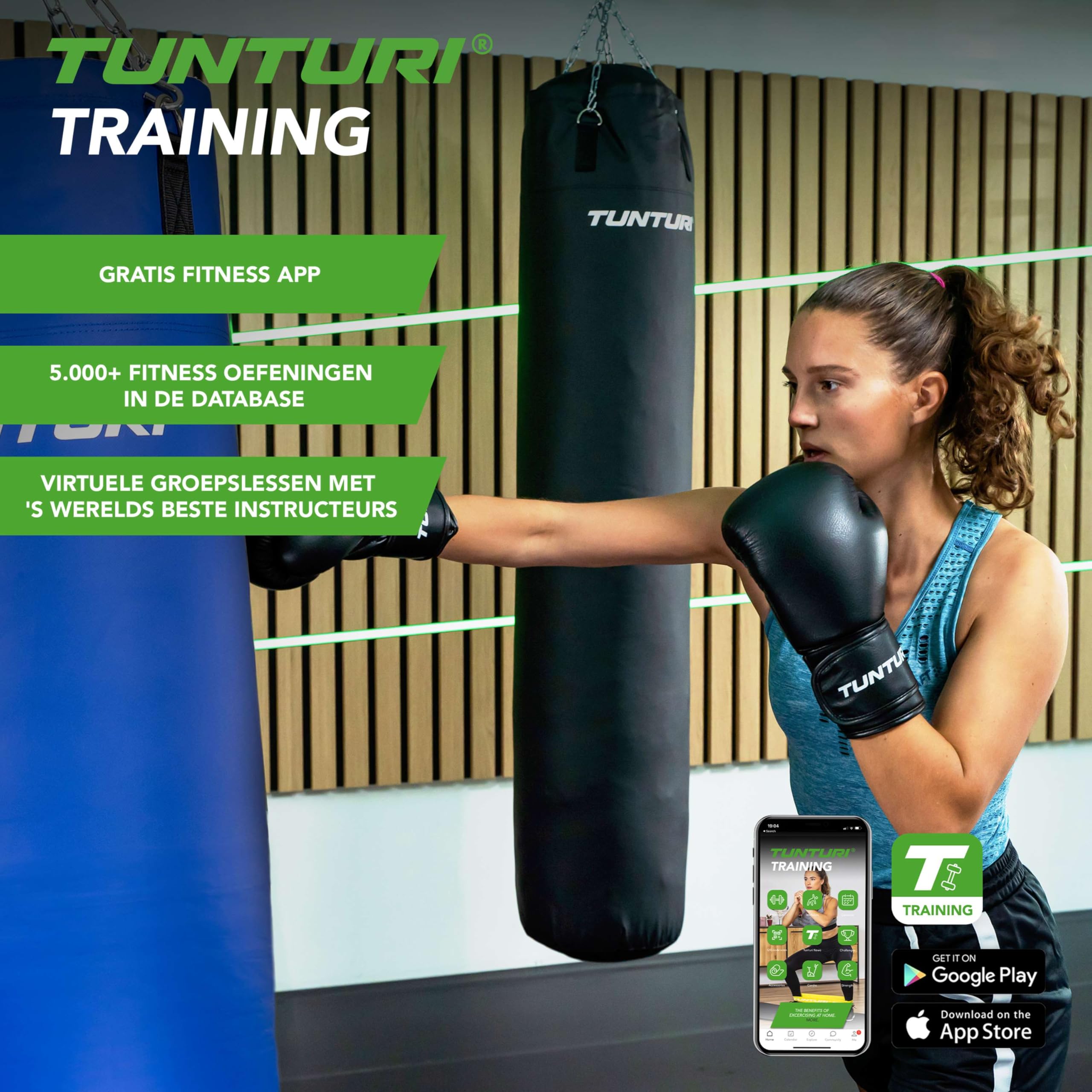 Tunturi Sacco da boxe da appendere, riempito con acqua, lunghezza 100 cm o 150 cm, per boxe, colpire, calci, calci per adulti
