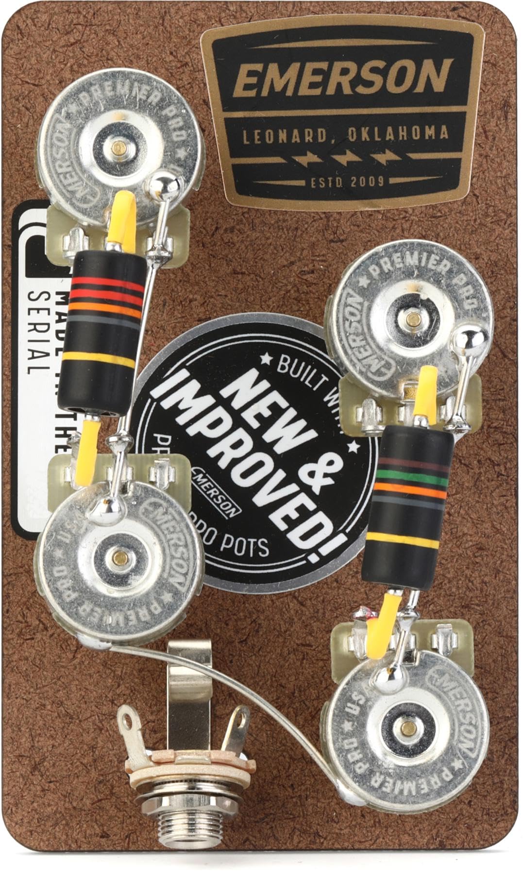 Emerson Custom Prewired Kit for Gibson Les Paul Guitars - Long Shaft