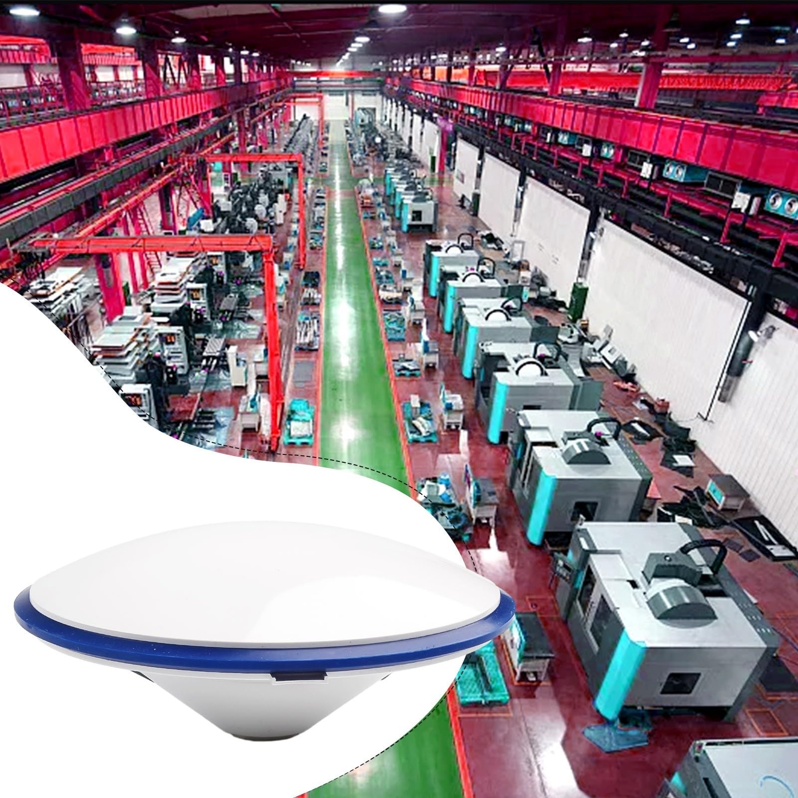 Antenne GPS GNSS multibande GO100 pour arpentage - Gain élevé actif avec connecteur TNC pour cartographie agricole