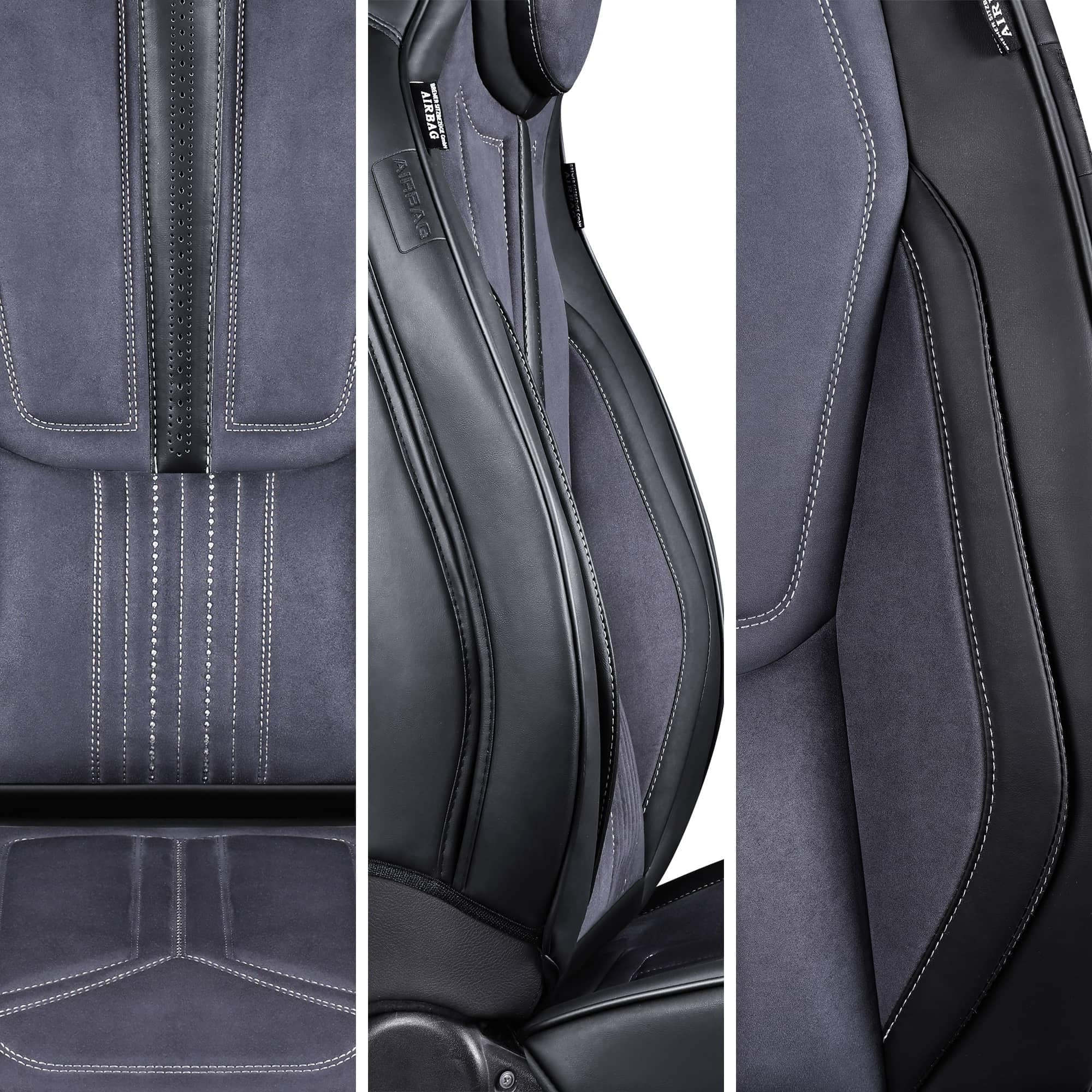 BREMER SITZBEZÜGE Coprisedili compatibili con Toyota RAV4 4. conducente e passeggero dal 2013 al 2019 P890 marrone/beige