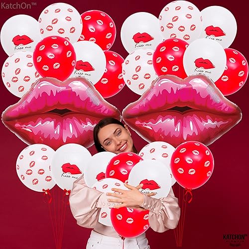 Miniatura 9 de Globos de papel de aluminio con gancho rojo, paquete de 35 globos de San Valentín para decoración del día de San Valentín  Globos de día de San