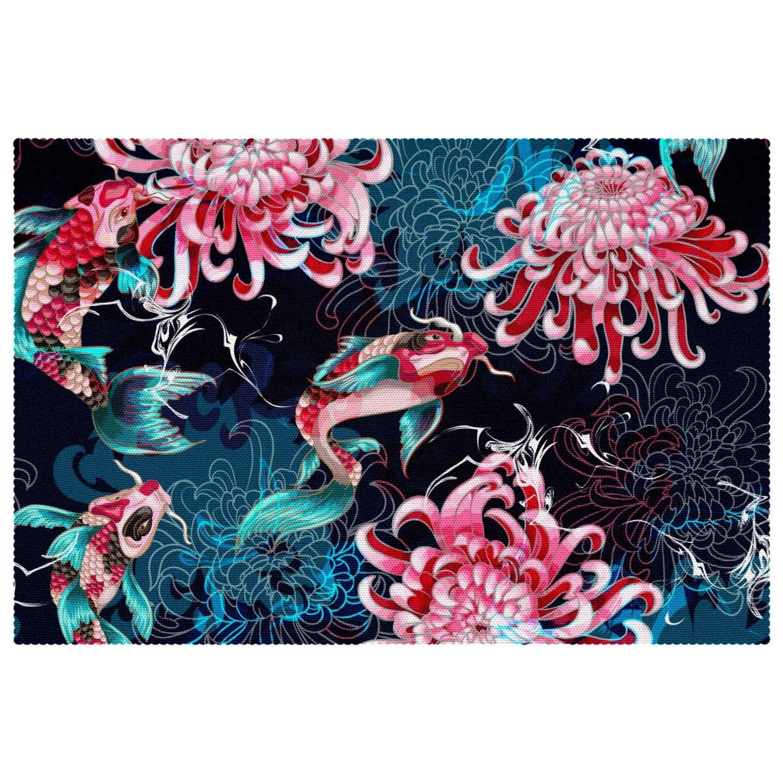 Sets de table chrysanthème antidérapants pour sublimer vos repas de fête en famille
