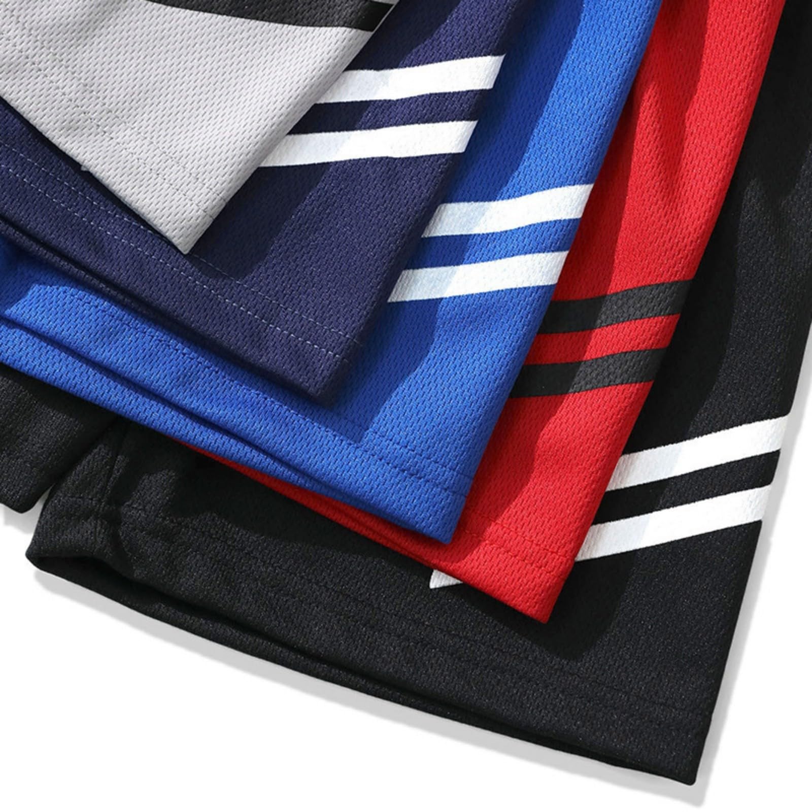 Generico 5 Pezzi Abbigliamento Bambino Sportivi Athletic Mesh Shorts with Pockets Pantaloncini Corti con Leggings Leggeri Traspiranti Pants Casual Pantalone