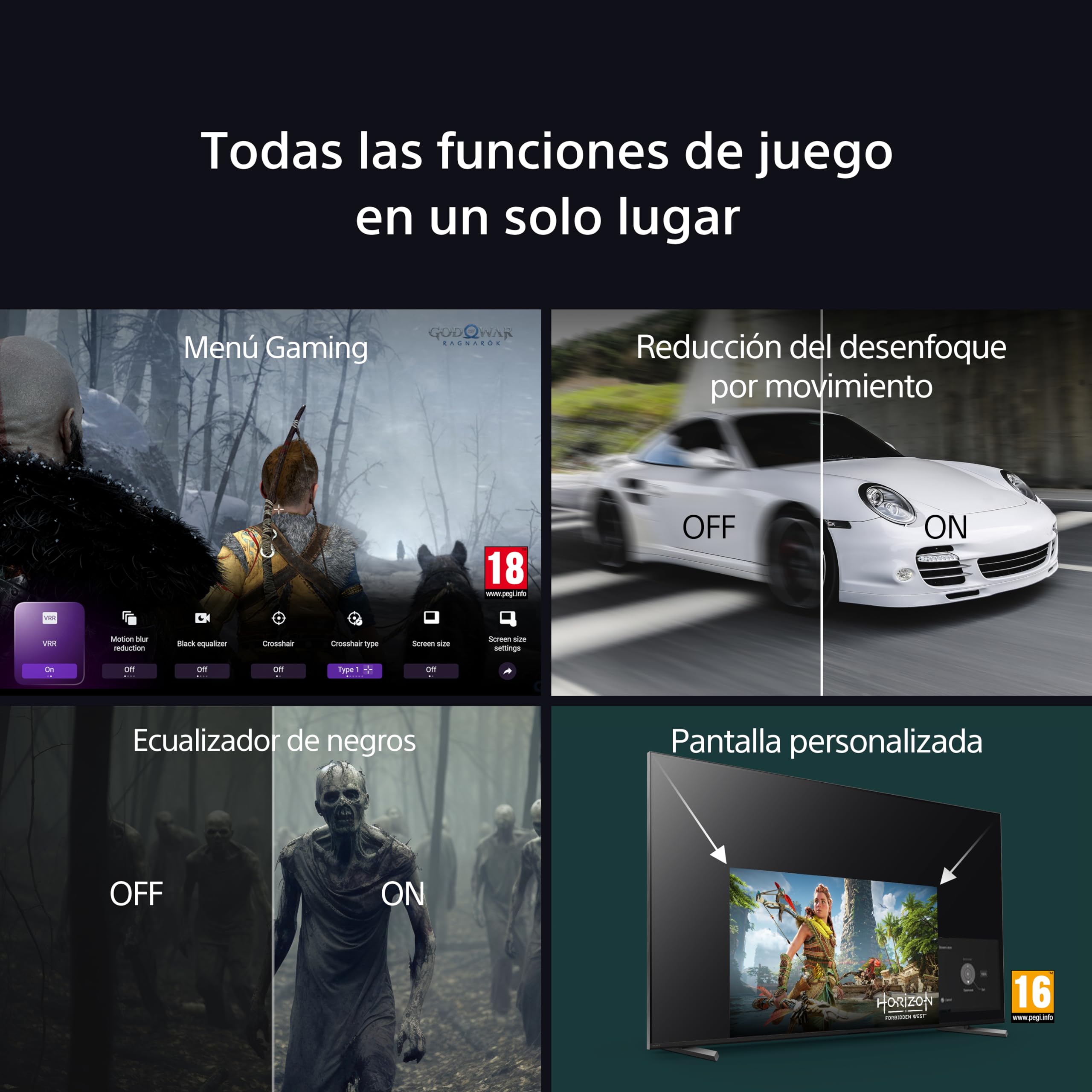 Sony BRAVIA 8 OLED 77" – Televisor 4K HDR con Dolby Vision Atmos, IMAX Enhanced y Procesador Cognitive XR, Google TV, 120Hz, Ideal para Cine y Gaming con PS5 – Negro