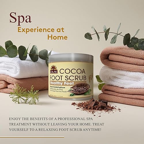 Miniatura 6 de OKAY **TODO NATURAL** Exfoliante de pies de manteca de cacao 6 onzas  6.0 fl oz