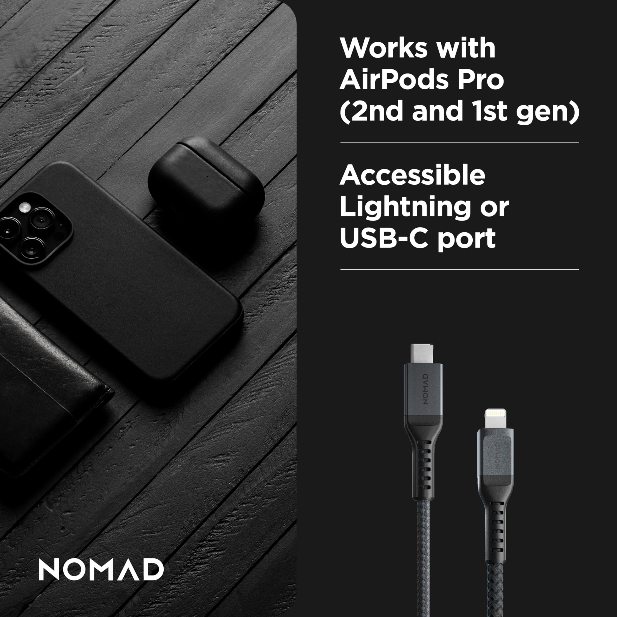 c*i様 NOMAD Modern Leather Case AirPods P Nomad - Modern Leather Case - Compatible with Apple AirPods Pro 2