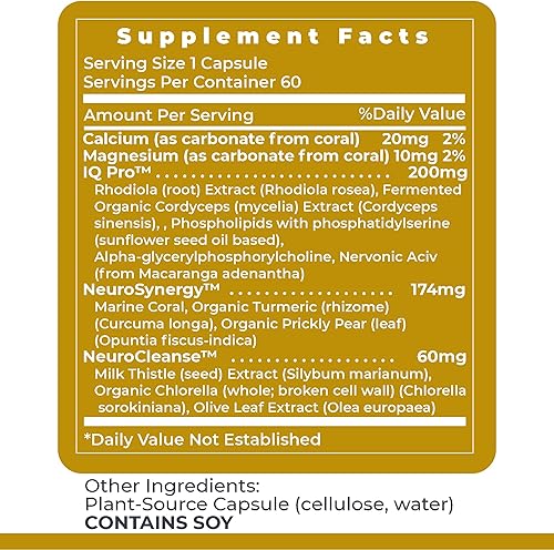 Miniatura 6 de Premier Research Labs CereVen - Suplemento cerebral herbario para memoria y concentración con Rhodiola Rosea, suplemento de Rhodiola Rosea para