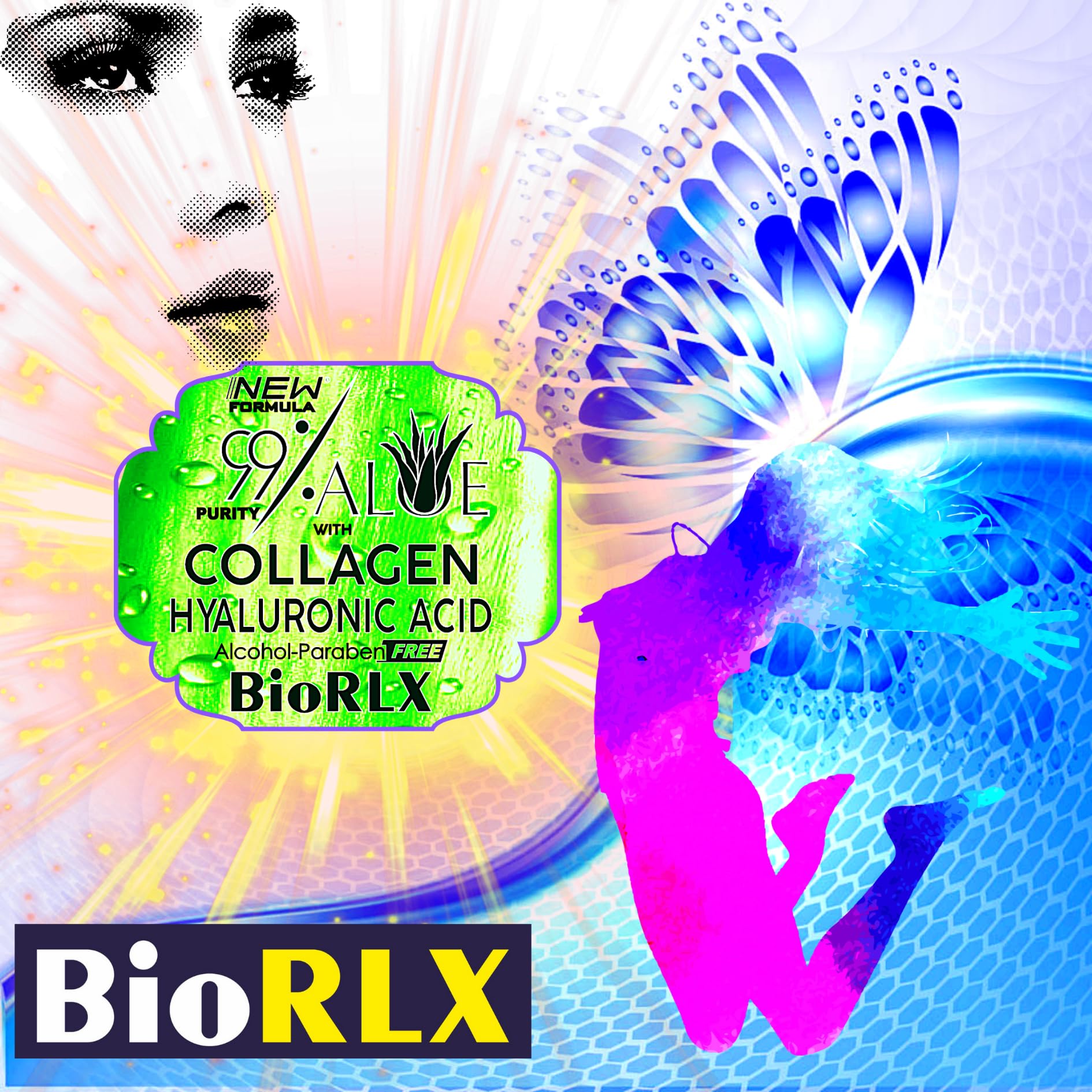 BioRLX99% Reines Aloe Vera Gel, Kollagen und Hyaluronsure 250ml (Eine  Flasche) : Amazon.de: Kosmetik