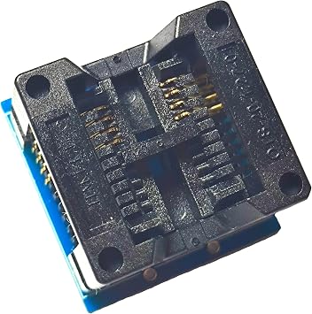 SOIC8 SOP8 to DIP8 Adapter Socket 200 mil Wide Body Seat for Xgecu T48, T76, RT809H, RT809F, T56, ezp2023, EZP2019, CH341, All, SuperPro, TNM, TOP, GQ-4X, Stager, SOFI Series Programmer