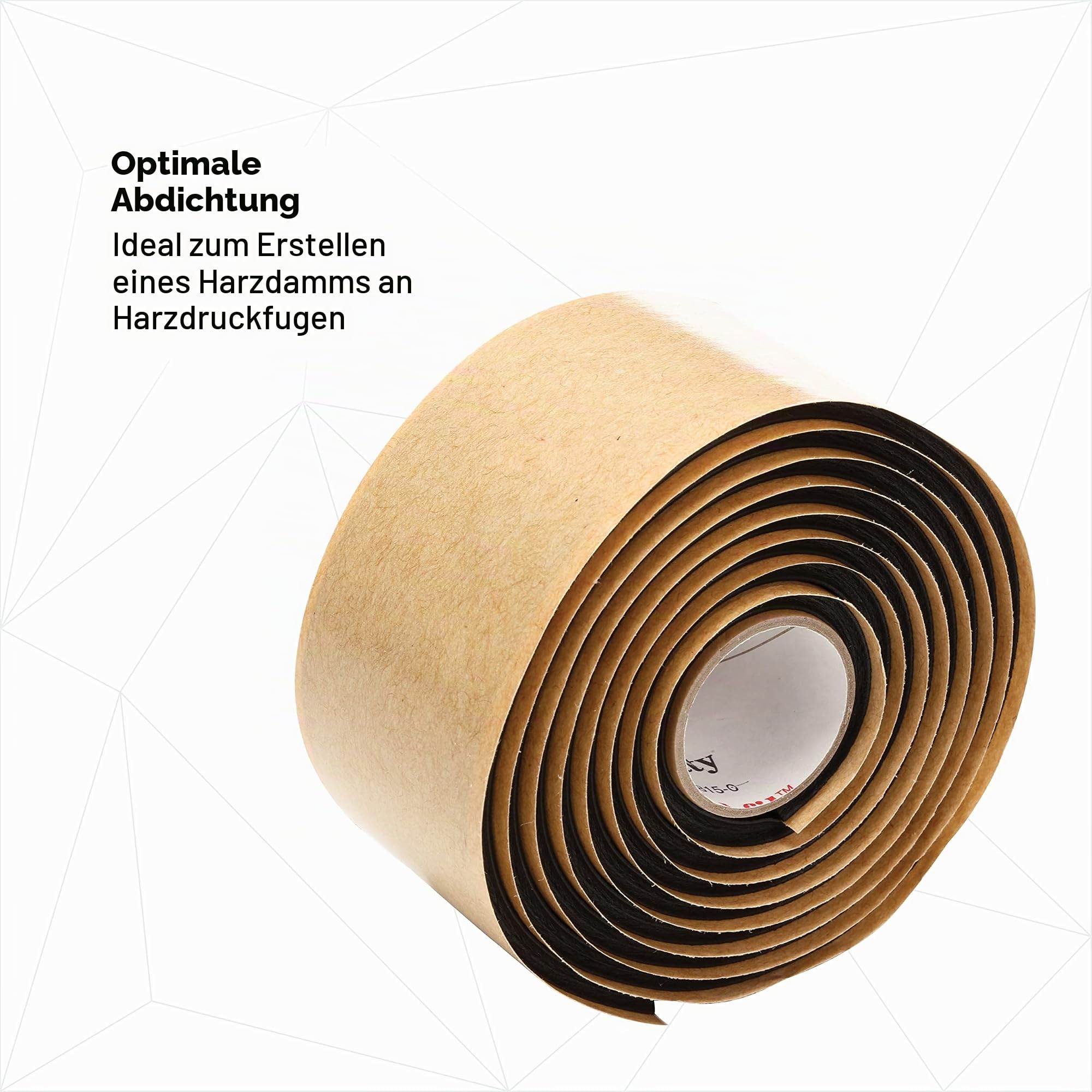 3M FIL Scotchfil Selbstverschweißendes Buthyl-Kautschuk-Band, 38 mm x 1,5 m, 3 mm, Schwarz
