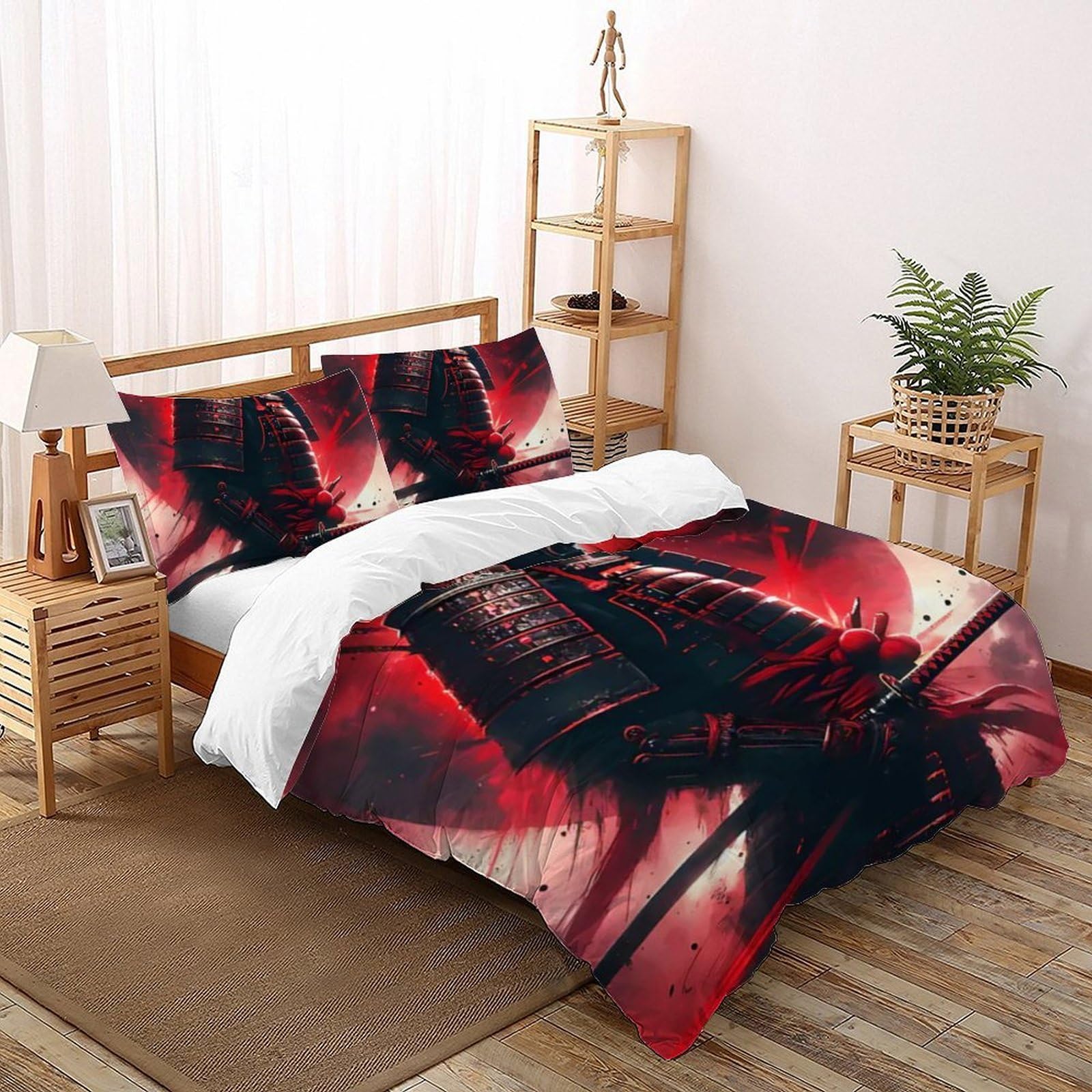 Housse de couette ensemble 3D garçon facile à laver et sans plis